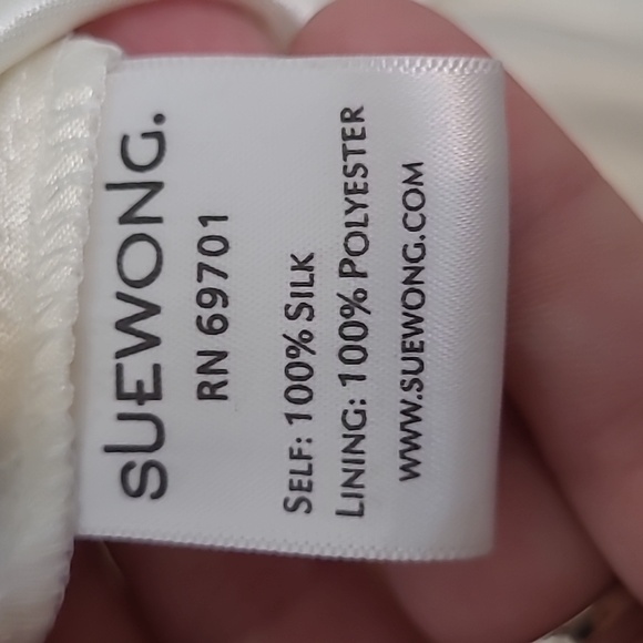 Sue Wong Nocturne Silk Dress Elegant Cream Floral Dress Wedding Party Size 10 - Picture 15 of 15